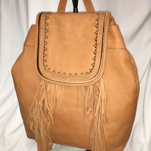 Soft pebble leather backpack 🎒